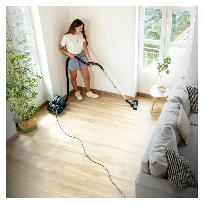 Cecotec aspirapolvere a traino senza sacco Conga Rockstar Cyclonic XL, 890W, 17 kPa, serbatoio 2.5L, tubo telescopico metallico