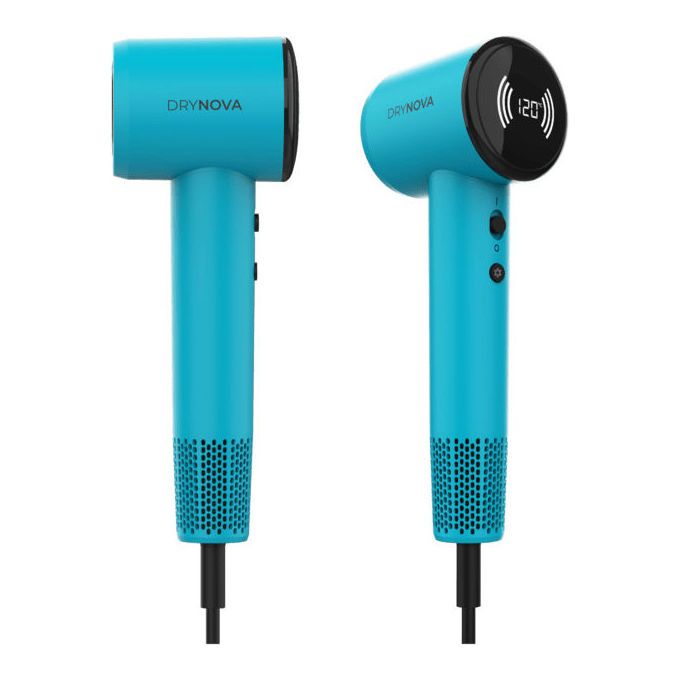 Cecotec 117911 DryNova Blue Wave Asciugacapelli 1600 W Motore Brushless Ionico 2 velocita' 4 temperature Concentratore Diffusore colore Blu