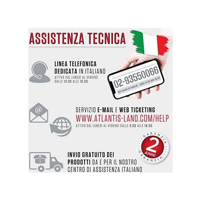 Atlantis A03-PS1000 ups 1000va-500w Onepower stepwave off line 6p Schuko Montabile a muro