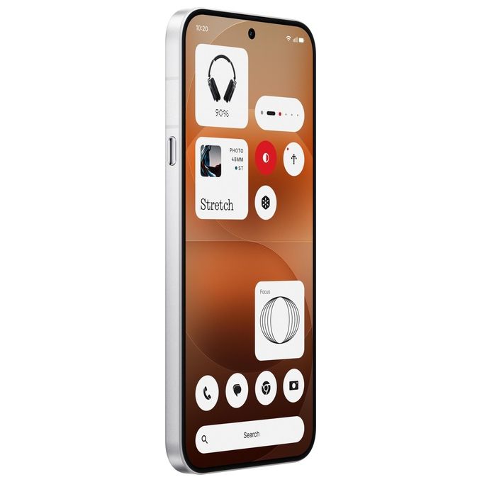 Nothing Phone (4a) Pro, smartphone 6,83 pollici AMOLED 144Hz, tripla fotocamera 50MP, Snapdragon 7 Gen 4, 8GB 128GB, argento