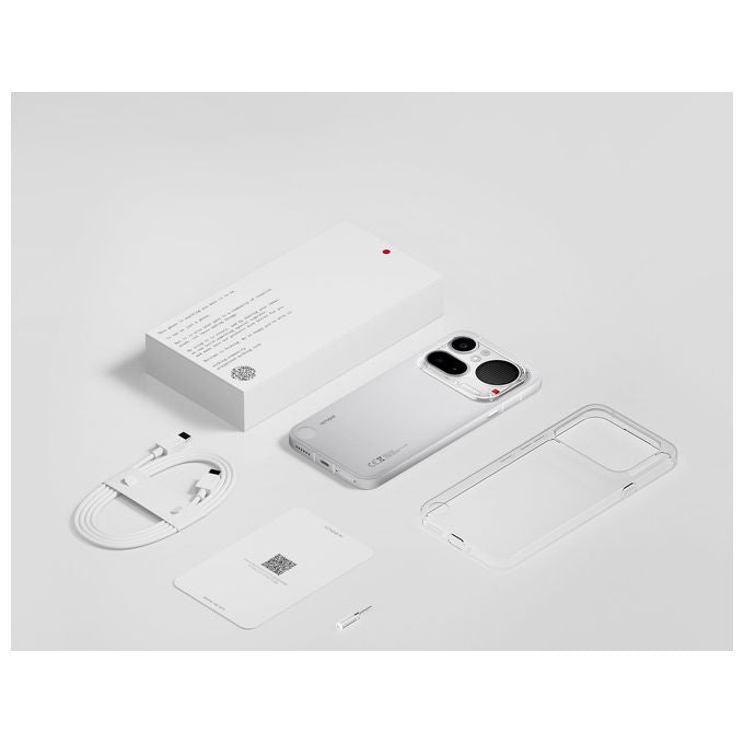 Nothing Phone (4a) Pro, smartphone 6,83 pollici AMOLED 144Hz, tripla fotocamera 50MP, Snapdragon 7 Gen 4, 8GB 128GB, argento