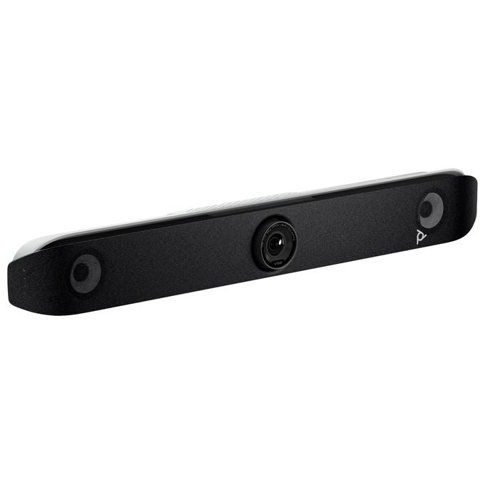 Poly HP A09D4AA Poly Studio V52 Premium USB Videobar 4K Ultra HD con Zoom Ottico 5x e Tecnologia AI per Microfoni e Inquadratura colore Nero
