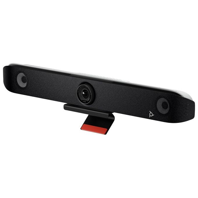 Poly HP A09D4AA Poly Studio V52 Premium USB Videobar 4K Ultra HD con Zoom Ottico 5x e Tecnologia AI per Microfoni e Inquadratura colore Nero