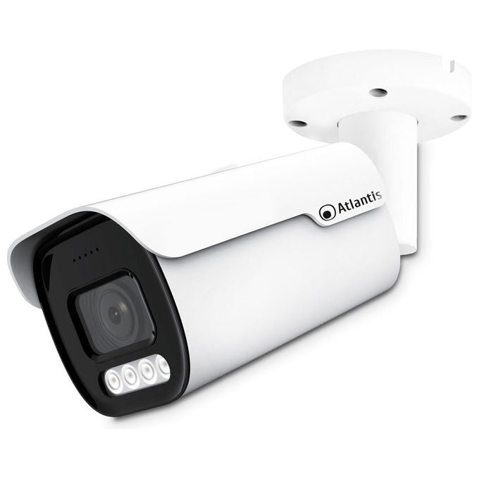 Atlantis A11-U527S-BPVM Ultraplex Telecamera IP Bullet Motorizzata 5MP PoE H265 H264 IR 30m IP67 Esterno colore Bianco