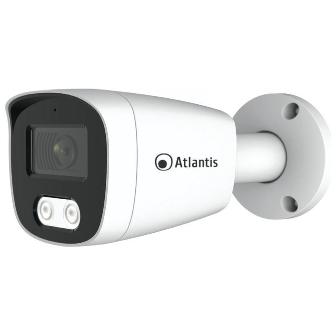 Atlantis Land A11-U827S-BP Ultraplex Videocamera IP Bullet 8MP 3840x2160 PoE IP67 IR 15m H.265 colore Bianco