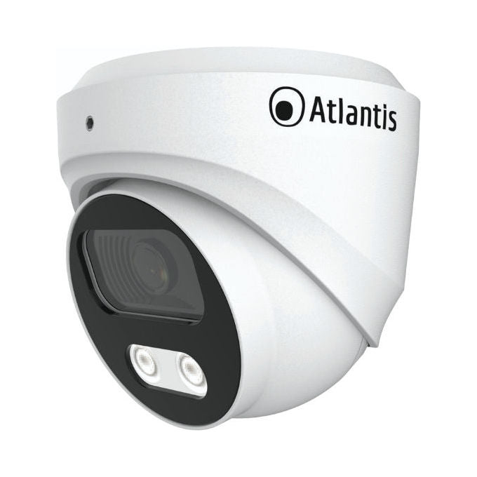 Atlantis Land A11-U827S-BPVM Ultraplex Telecamera IP Bullet 8MP 4K PoE IR 30m IP67 H.265 sensore CMOS 1-2.8'' colore Bianco