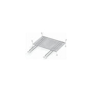 Ompagrill A14060 Graticola Doppia con Piedi per Barbecue Acciaio Cromato 40x60 cm colore Cromo