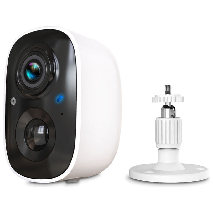 Atlantis A16-VL82 Volta Pro Telecamera Wi-Fi a Batteria 3MP 120° PIR IP65 Audio 2 vie Slot MicroSD Cloud colore Bianco