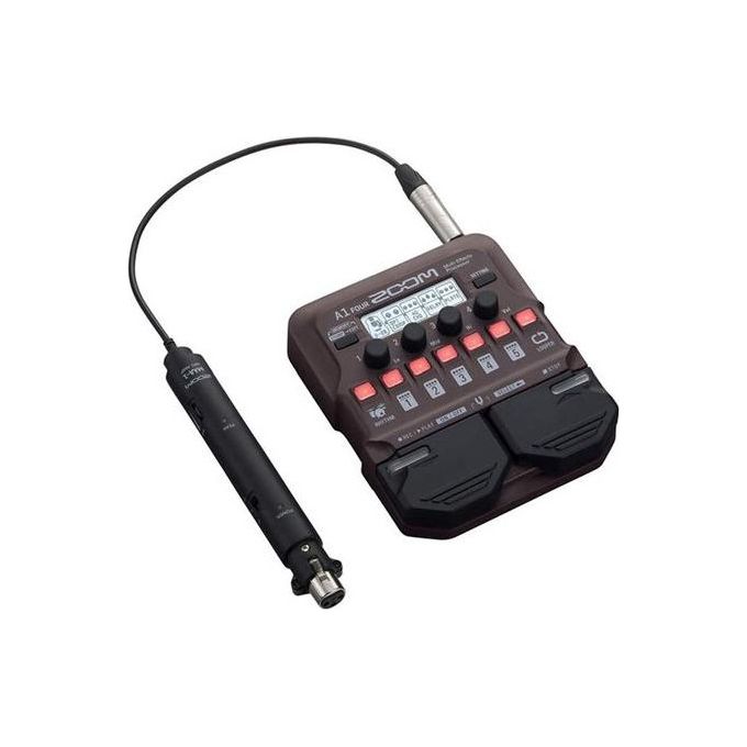 Zoom 4515260022014 A1 FOUR Multieffetto per Chitarra Acustica 80 Effetti 5 Simultanei 50 Patch 30s Looper 68 Pattern Ritmici USB Audio Out colore Nero