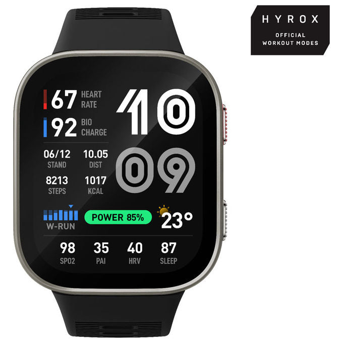 Amazfit A2568 Bip Max Smartwatch AMOLED 2.07'' GPS 4GB Mappe Offline 150+ Sport 5 ATM Autonomia 20 Giorni colore Argento