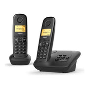 Gigaset 4250366850467 A270A Telefono Cordless DECT con Segreteria e Identificatore di Chiamata 2 Ricevitori colore Nero