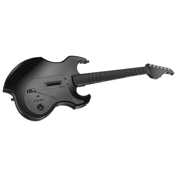 PDP 052-024-BK Riffmaster Chitarra Wireless per PC PlayStation 4 PlayStation 5 Batteria Ricaricabile Fino a 36 Ore colore Nero Grigio