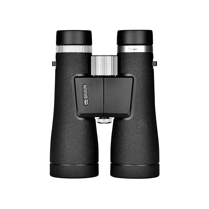 Braun ED LINE 12X50 Binocolo Ingrandimento 12x Obiettivo 50 mm ED Glass Impermeabile Anticonghio Osservazione Animali e Uccelli colore Nero