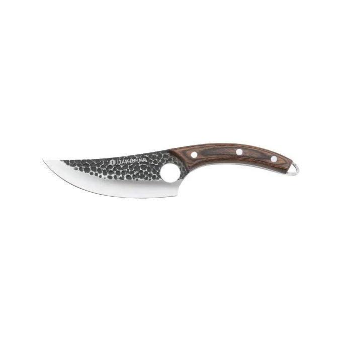 Zassenhaus 070866 RANGER Coltello da Cucina Lama 15 cm Manico in Legno di Pakka Fodero in Pelle colore Nero