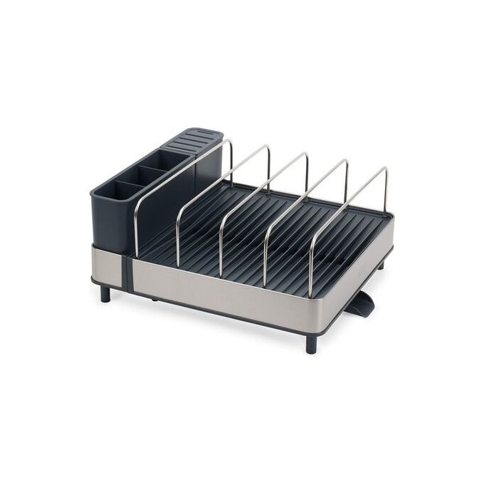 Joseph Joseph 5028420009415 Extend Max Scolapiatti Espandibile con Canale di Drenaggio Supporti per Pentole e Taglieri Portaposate Mobile colore Grigio
