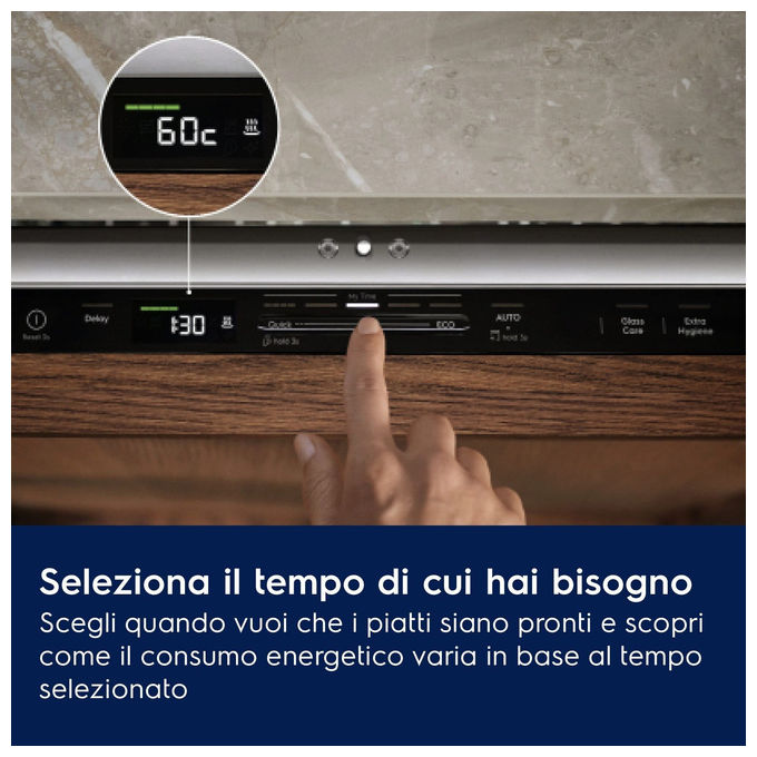 Electrolux 911 472 066 Serie 700 Lavastoviglie A scomparsa totale 13 coperti Classe B AirDry Tecnologia Inverter (60x55x81.5 cm) colore Nero