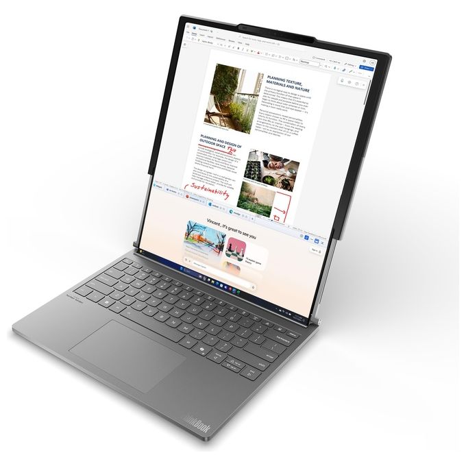 Lenovo 21TR0004IX ThinkBook Plus G6 Rollable Copilot+ PC Computer portatile Intel Core Ultra 7 32 GB 1 TB SSD Wi-Fi 7 Windows 11 Pro colore Grigio