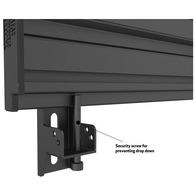 Multibrackets 7000 Supporto per Display Espositivi 2x 68 6 81 3 Pollici VESA 75x75 200x200 Fino a 30 Kg Colore Nero