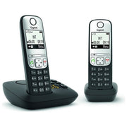 Gigaset L36852-H2830-B101 A690A Duo Telefono Analogico DECT con Segreteria Telefonica e Vivavoce Identificatore di Chiamata Display 2 Pollici colore Nero