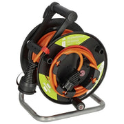 Brennenstuhl 1148500 Garant G Bretec Cavo di Energia 23 m + 2 m aggiuntivo IP44 colore Nero Arancione