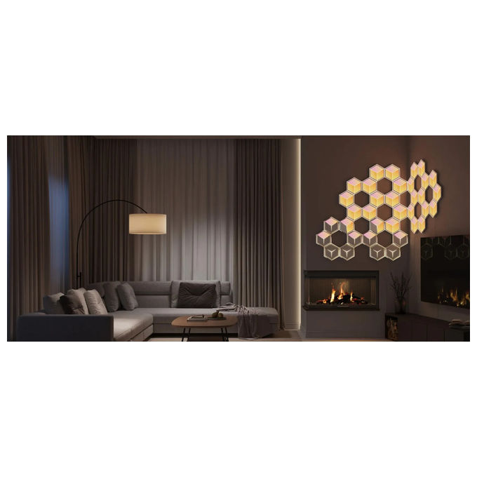 Govee H606AC81 Lampada a parete intelligente Wi-Fi Bluetooth 72 W colore Grigio