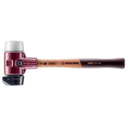 Halder 3027-280 Mazzuola SIMPLEX con Testa in Gomma e Superplastik Diametro 80 mm Manico in Legno Ergonomico con Riduzione Vibrazioni colore Nero
