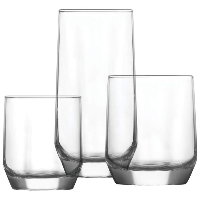 LAV S2204548 Set Di Bicchieri 3 Uds in Vetro 240 cc colore Trasparente