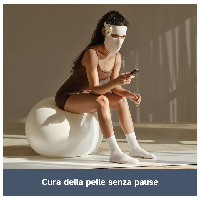 Dreame AB01A Chrona Maschera LED Terapia Luminosa Viso 280 LED 5 modalita' 60 min colore Beige