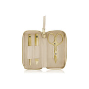 Zwilling 97747-001-0 Premium Gold Conjunto di Manicure in Acciaio Inox con Custodia da Viaggio Colore Beige e Dorato