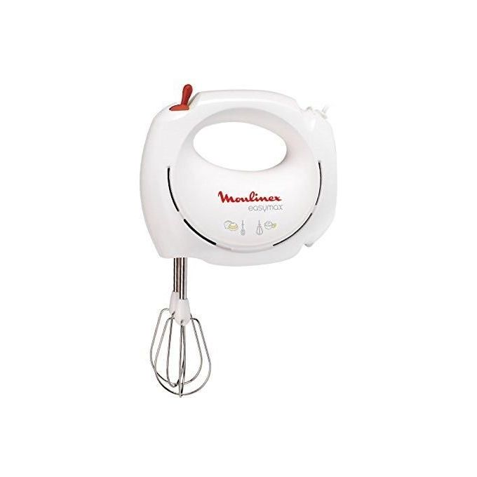 Moulinex ABM11A Easymax Sbattitore Elettrico con 2 Set di Fruste 2 Velocita' 200W Bianco