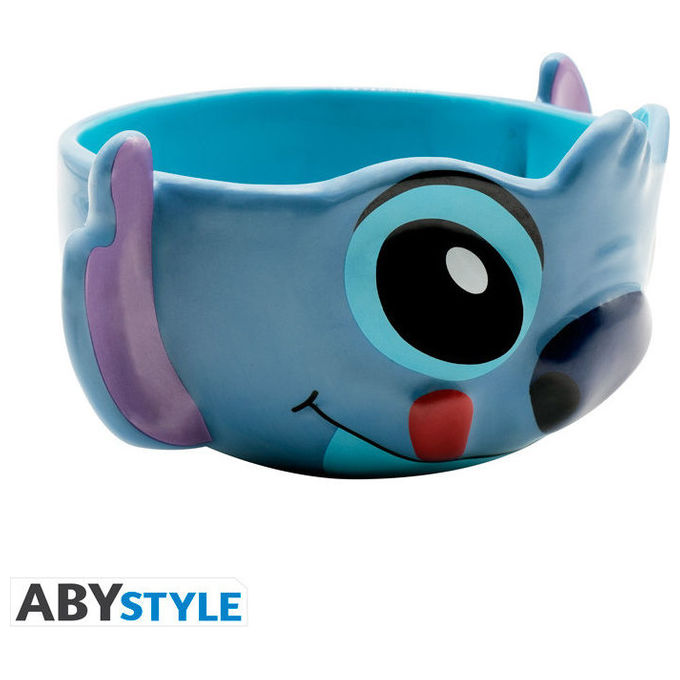 ABYstyle ABYBOL049 Disney Lilo and Stitch Ciotola 3D Testa di Stitch 500ml Dolomite colore Multicolore