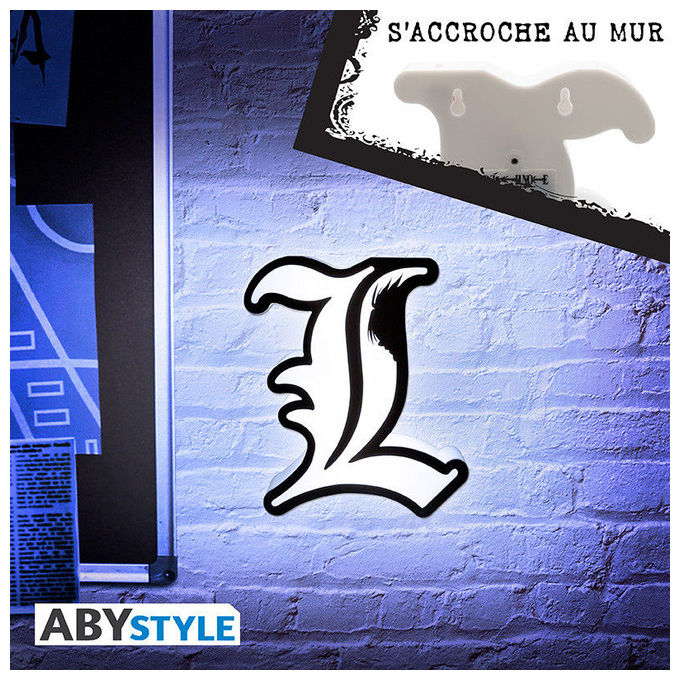 ABYstyle ABYLIG023 Death Note Lampada LED Decorativa Figura L a Batterie 3xAAA 21 cm colore Bianco