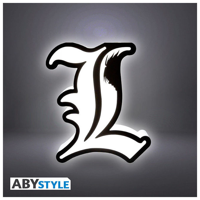 ABYstyle ABYLIG023 Death Note Lampada LED Decorativa Figura L a Batterie 3xAAA 21 cm colore Bianco