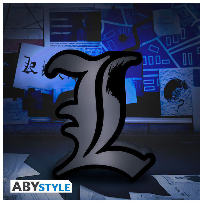 ABYstyle ABYLIG023 Death Note Lampada LED Decorativa Figura L a Batterie 3xAAA 21 cm colore Bianco