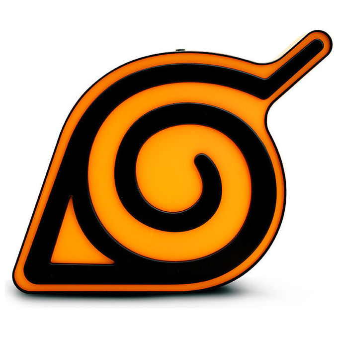 ABYstyle, Lampada Konoha Naruto Shippuden, LED Multicolore, Plastica