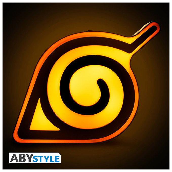 ABYstyle, Lampada Konoha Naruto Shippuden, LED Multicolore, Plastica