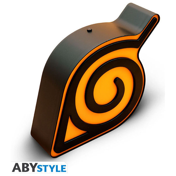 ABYstyle, Lampada Konoha Naruto Shippuden, LED Multicolore, Plastica