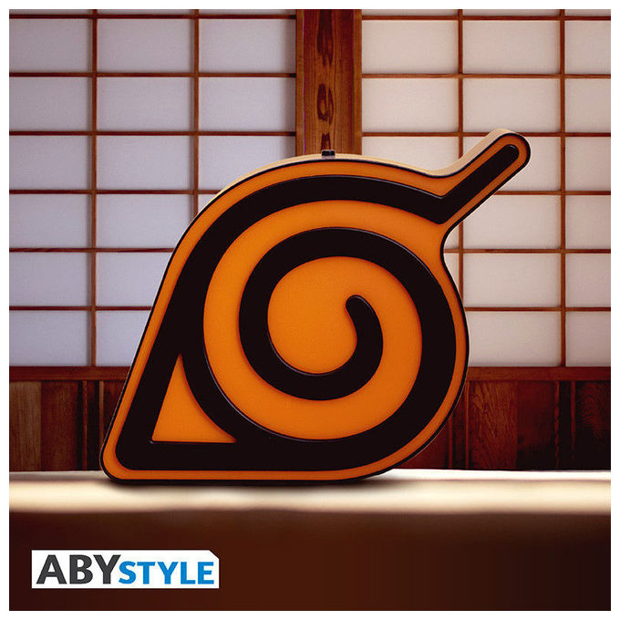 ABYstyle, Lampada Konoha Naruto Shippuden, LED Multicolore, Plastica