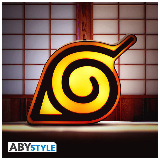 ABYstyle, Lampada Konoha Naruto Shippuden, LED Multicolore, Plastica