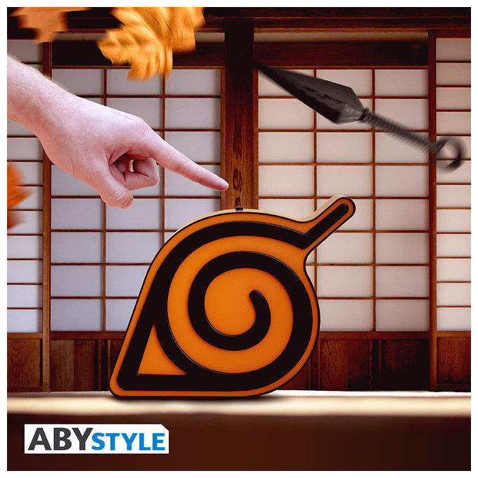 ABYstyle, Lampada Konoha Naruto Shippuden, LED Multicolore, Plastica