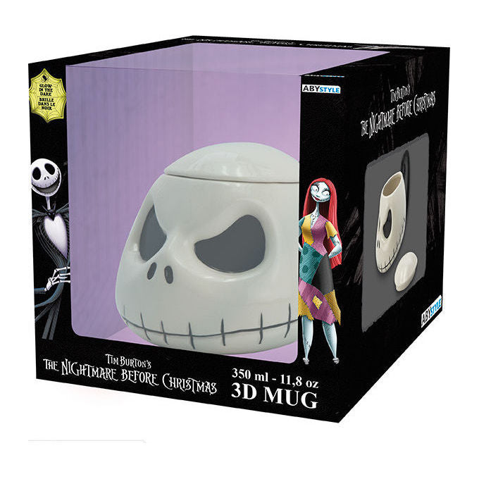ABYstyle, Tazza 3D Jack, Glow in the Dark, 300 ml, Nightmare Before Christmas