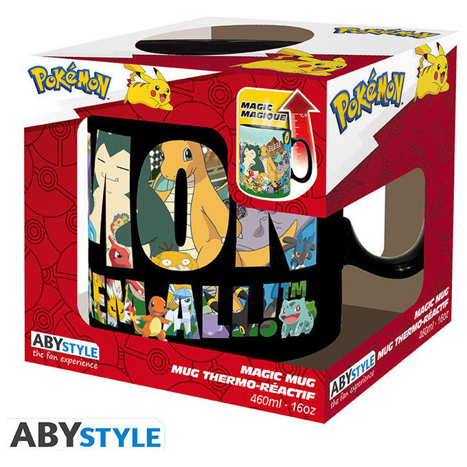 ABYstyle ABYMUGA591 Pokémon Tazza Termica Heat Change Gotta Catch Em All 460 ml colore Multicolore