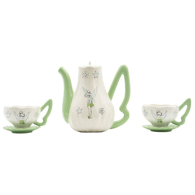 Abystyle Set Teiera e Tazze Disney Peter Pan Trilli Ceramica 1.2 L Teiera 200 ml Tazza