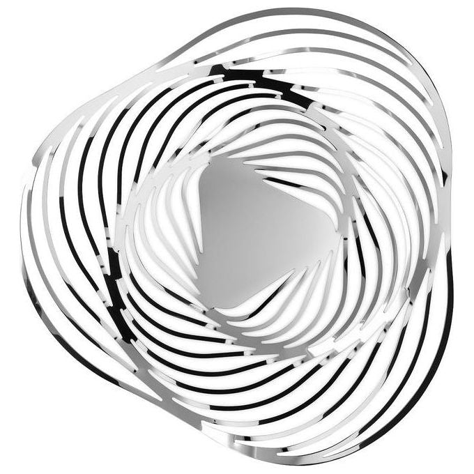 Alessi ACO03 Fruttiera Trinity in Acciaio Inossidabile Diametro 33 cm Altezza 8 cm colore Grigio