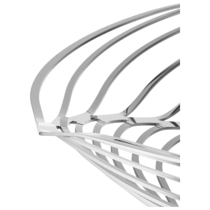 Alessi ACO03 Fruttiera Trinity in Acciaio Inossidabile Diametro 33 cm Altezza 8 cm colore Grigio