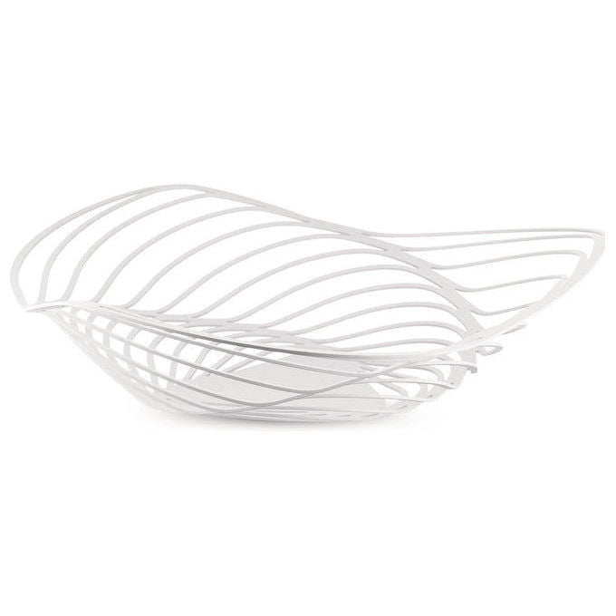 Alessi ACO03 Fruttiera Trinity in Acciaio Inossidabile Diametro 33 cm Altezza 8 cm colore Grigio