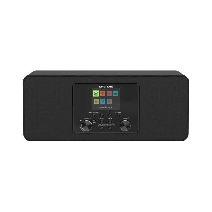 Grundig GTR1150 DTR 5100 2.0 Radio Internet Portatile con DAB+ e Wi-Fi Bluetooth FM TFT 2.4 pollici colore Nero