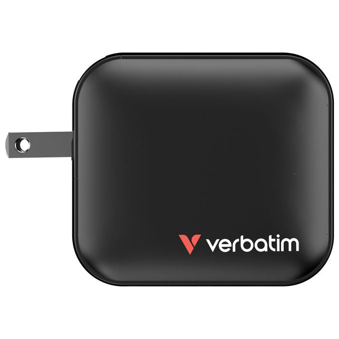 Verbatim ADP32230 Caricatore Mini GaN 100W 3 Porte USB-C USB-A Power Delivery 3.0 Quick Charge 3.0 colore Nero