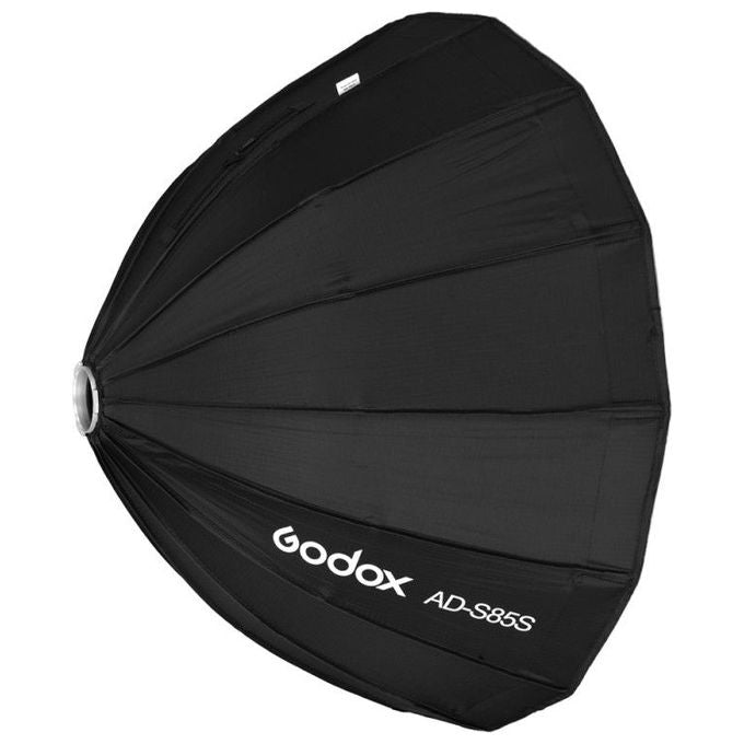 Godox ADS85 AD-S85S Softbox Parabolico Ottagonale 85 cm con Attacco Godox e Griglia Inclusa colore Nero Bianco