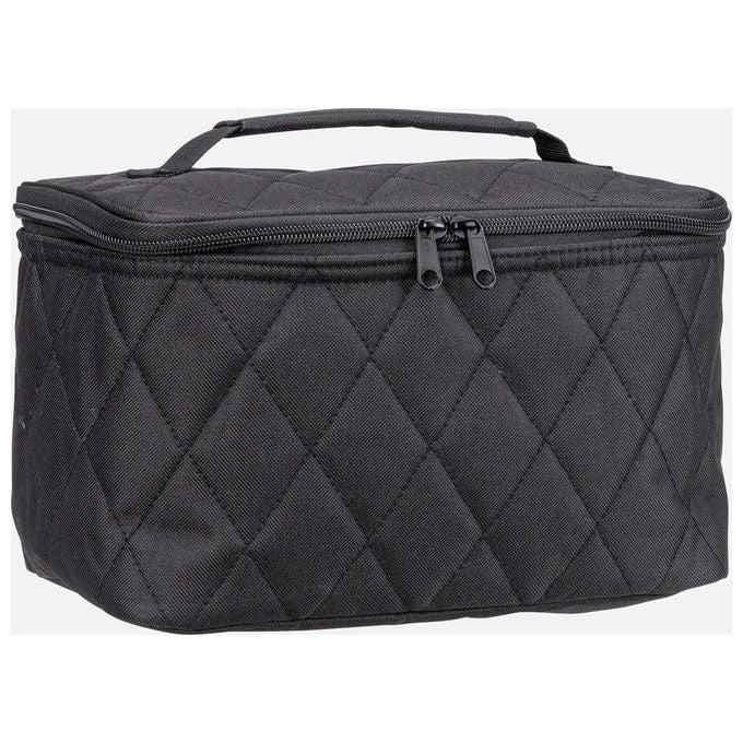 Reisenthel 4012013736445 Rhombus Cosmetic case con scomparti interni e zip perimetrale a doppia corsa colore Nero